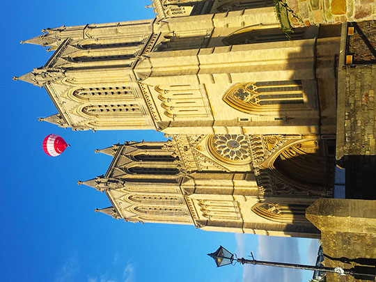 Bristol Cathedral with Balloon